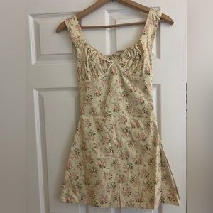 With Jean floral mini dress WORN ONCE